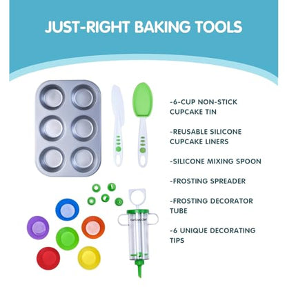 Curious Chef 16 Count TCC50165 Kids Baking Supplies Non Stick Dishwasher Safe