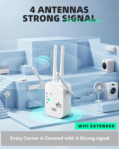 BREGINE 4.76" x 4.02" x 3.66" BREGINE-D8 Dual-Band 802.11ac 300Mbps WiFi Extender