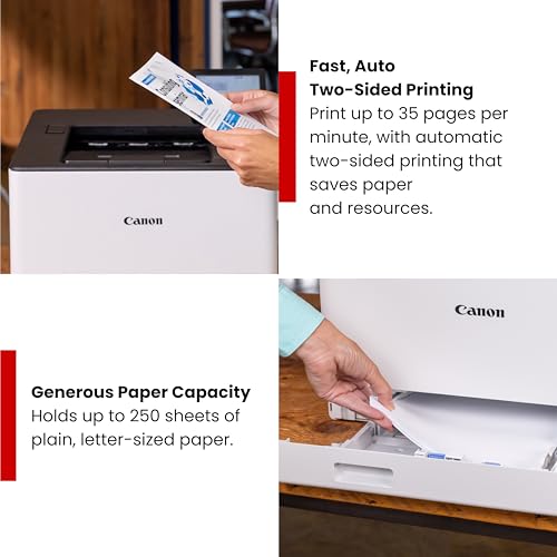 Canon Color imageCLASS LBP674Cdw II Laser Printer, Model Number 7186C006, 600 x 600 DPI, Duplex Printing, Ethernet/Wi-Fi