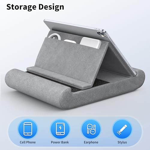 CreaDream Tablet Pillow Stand 106-01 Adjustable Foldable Ergonomic Tablet Holder for 4-13" Devices