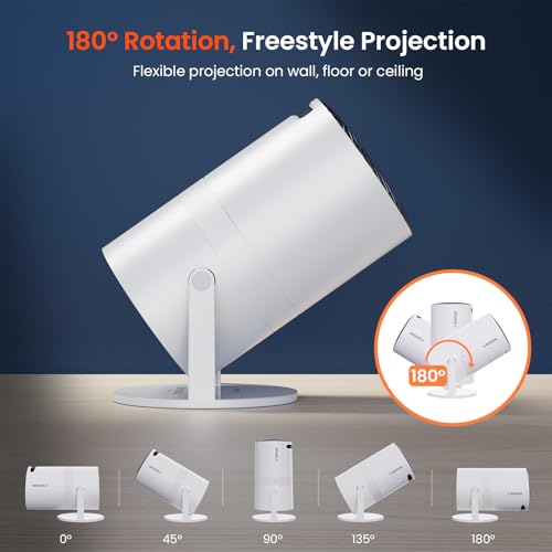 WISHOLY 5.2in X3 1920x1080 LCD Portable Projector