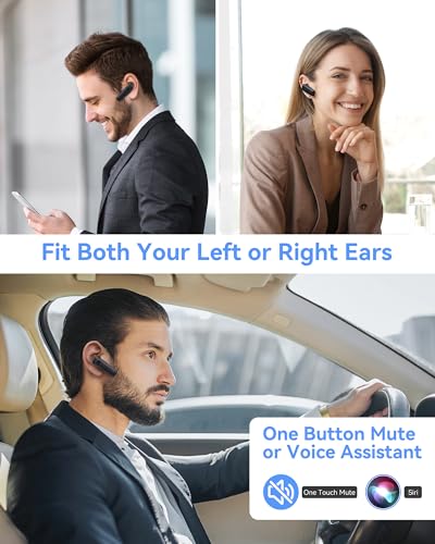 MQQC S525-black Bluetooth 5.1 Wireless Earpiece with Noise Cancellation