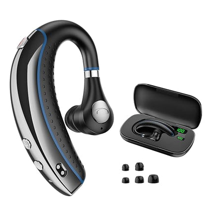 DECHOYECHO A8 Bluetooth Headset V5.3 Wireless Single Ear Earpiece with Noise Cancellation