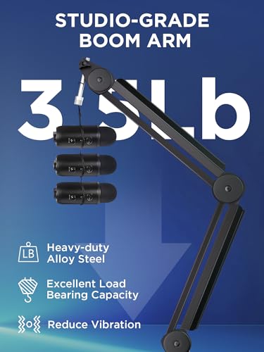 InnoGear 14" MU-PSA28 Microphone Boom Arm Stand Adjustable Height Alloy Steel