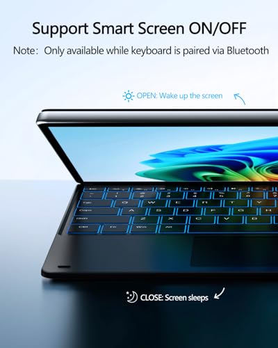 ORDA 13 Inch Keyboard Case for Microsoft Surface Pro 11 10 9 8 X - Wireless Bluetooth Type Cover