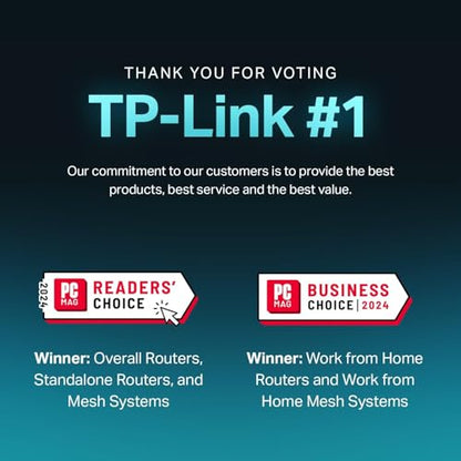 TP-Link Deco X55 Pro (3-Pack) Mesh Wi-Fi 6 AX3000 Whole Home System - Coverage Up to 6500 Sq.Ft, 2x2.5G Ports