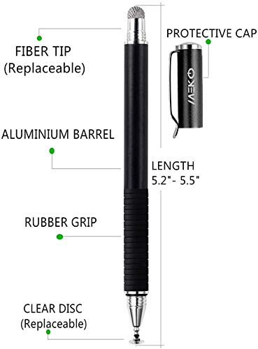MEKO 5.5-Inch Stylus Pen, Model C-MK21Disc-BB, Compatible with All Capacitive Touch Devices
