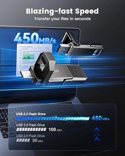 RAOYI 256GB 256USBC External Solid State Drive USB 3.2 Gen 2