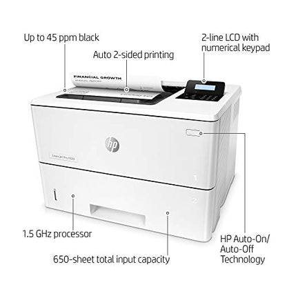 HP LaserJet Pro M501dn Monochrome Laser Printer with Duplex Printing, 600 x 600 dpi, 43 ppm