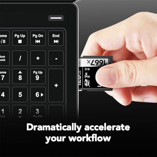 Lexar 128GB LSD128CBNA16672 SDXC Memory Card, UHS-II, Class 10, Up to 250 MB/s Read Speed