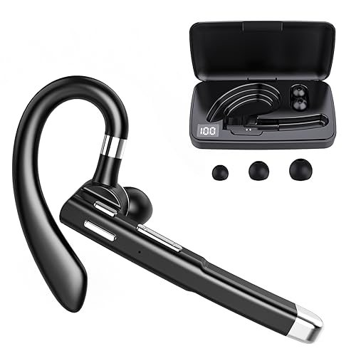 KBPRZ YYK-520 Bluetooth Earpiece V5.1 Supports Wireless Connectivity, 80-Hour Battery Life, Black