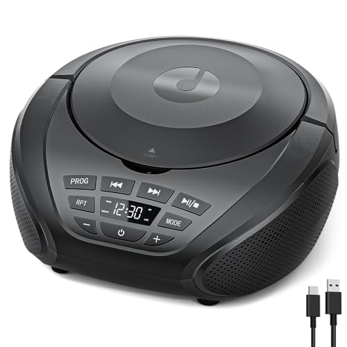 Gueray 2 Speaker Stereo CD Player B-03 Black Radio Boombox