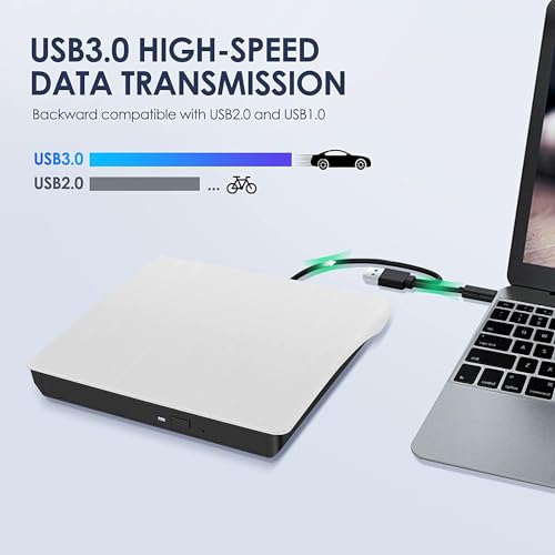Hcsunfly Ultra Slim External CD/DVD Drive 717981226175