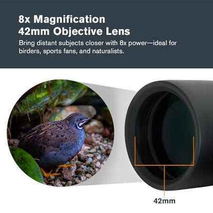 Celestron 42mm Outland X 71346 Binoculars 8x Magnification Roof Prism Waterproof