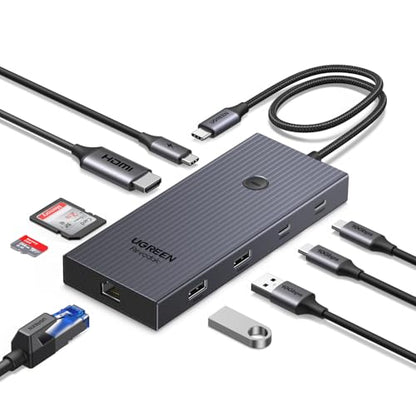 UGREEN 9 Port USB C Hub 4K HDMI Gigabit Ethernet 100W Power Delivery 75028