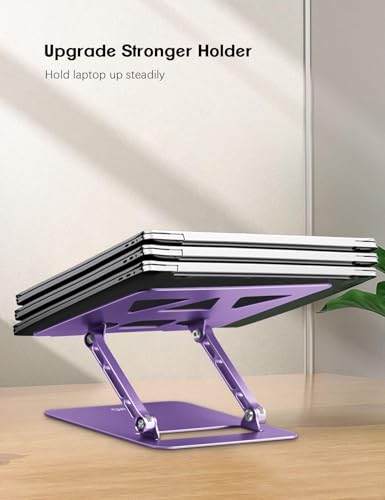 Aoviho 10-15.6 Inch L3 Adjustable Laptop Stand - Purple - Tabletop