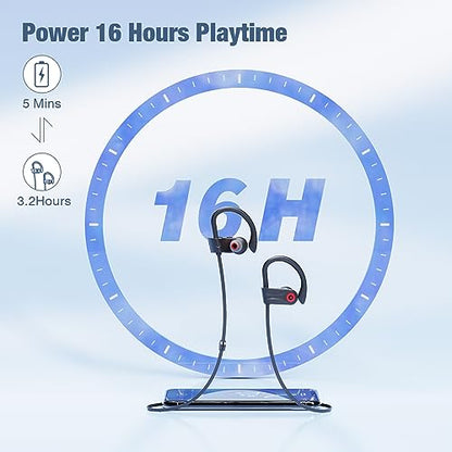 Boean U18 Wireless Bluetooth Headphones with Ergonomic Design and 16 Hour Playtime
