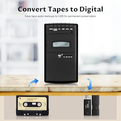 Mersoco T300-N Cassette Player Recorder & Converter USB Interface 90 Minutes Mono