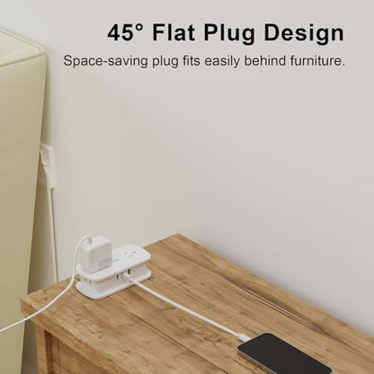 POWSAF 4 Outlets 3 USB Ports 125 Volts 10 Amps Type A Power Strip TK-A03A