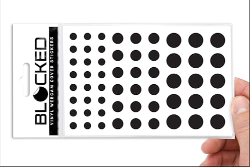 BLOCKED 57 Black Blocked101 Webcam Cover Stickers | 6 x 4 x 0.03 inches | Vinyl | Water Resistant