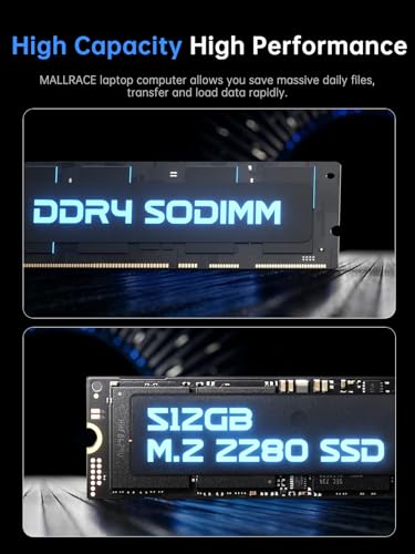 MALLRACE 18.5 Inch Laptop Ryzen 3 4300U 1920x1080 SSD Laptop