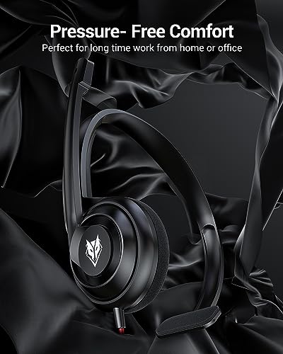 NUBWO HW02 Wired Headset 3.5mm/USB Active Noise Cancellation Adjustable Microphone