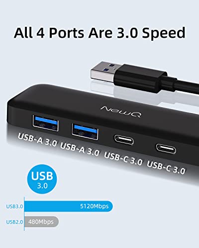 NEWQ 4-Port USB Hub USB 3.0 NQ-HB-12