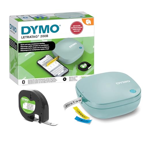 DYMO LetraTag 200B Thermal Label Printer, Monochrome Print, Bluetooth Connectivity, 160 x 160 Resolution