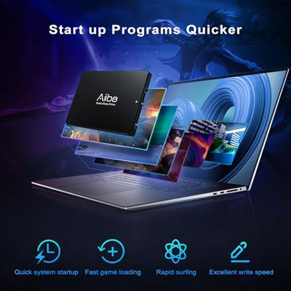 Aiibe 256GB Internal Solid State Drive Serial ATA 2.5" SSD Storage Up to 550MB/s