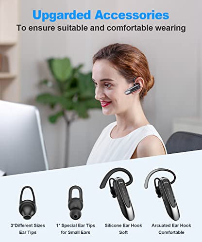 Link Dream LC-B45 Bluetooth Earpiece 20 Hz - 20,000 Hz CVC8.0 Dual Microphone Wireless Headset