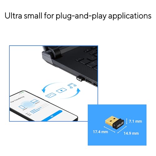 ASUS USB-BT600 USB 2.0 Adapter Bluetooth 6.0 Multi-Device Connection