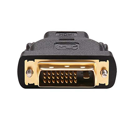 DTECH 5 x 5 x 0.5 inches CB0228 DVI to HDMI Adapter 4K 30Hz Matte Black