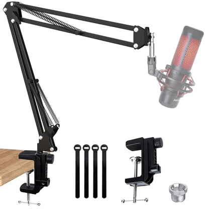 SUNMON Mic Boom Arm 1 Count with Table Mounting Clamp and Screw Adapter