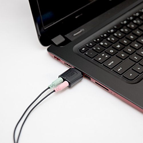 Syba 3-Port USB Type A External Stereo Audio Adapter SD-CM-UAUD