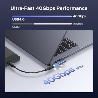 UGREEN 2-Pack USB Type C Right Angle Adapter Model 75743 Universal Connectivity 240W Power Delivery