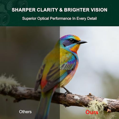 LULOLO 25x32 Binoculars LO-2502 Waterproof Lightweight Porro Prism Bird Watching