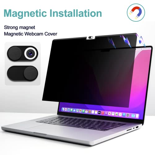 IPROKKO 16 Inch RM Model Anti-Glare Privacy Screen Filter for MacBook Pro (2021-2026)