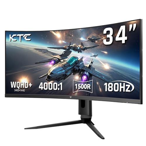 KTC 34 Inches H34S18S 3440x1440 180Hz VA Ultrawide Monitor