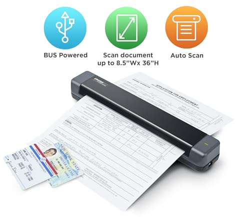 Plustek 1.6"x11.7" S410 Plus 600dpi Document Scanner