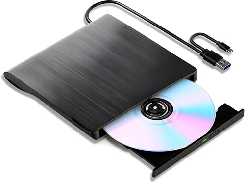 GOOBOX 5.74" x 5.63" x 0.51" GBX-BD100 External USB 3.0 Type-C Blu-ray Drive