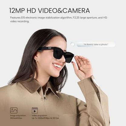 Rokid 13cm AI Glasses AI Glasses 12MP No Display Smart Glasses