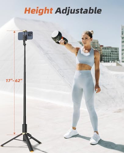 Vimose 62 Inches B04 1080p Tripod, Portable Aluminum Phone Stand