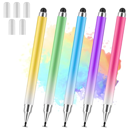 AmberVec 5 Count Stylus Pen Universal Capacitive Touch Screen Styluses