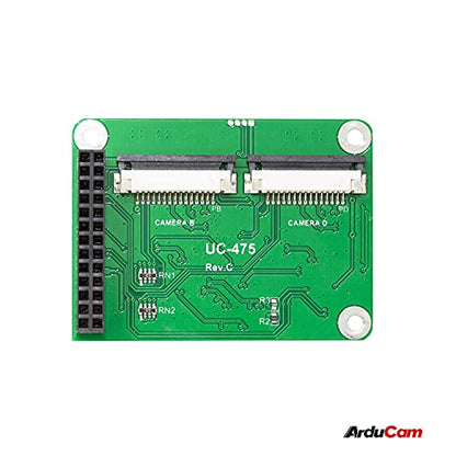 Arducam Multi Camera Adapter Module V2.2 Compatible with Raspberry Pi 5, 4B, V3, 8MP IMX219, 12MP IMX477