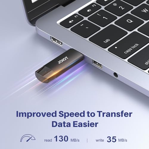 JOIOT 128GB U207-Black-32G-3.0*5 USB 3.0 Flash Drive Type-C and USB-A Connectivity