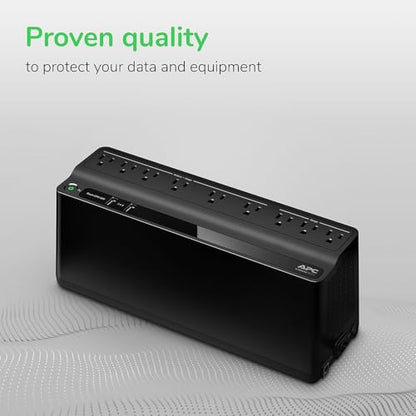 APC 850VA BE850G2 Uninterruptible Power Supply 450 Watts 120V 9 Outlets Tower Black