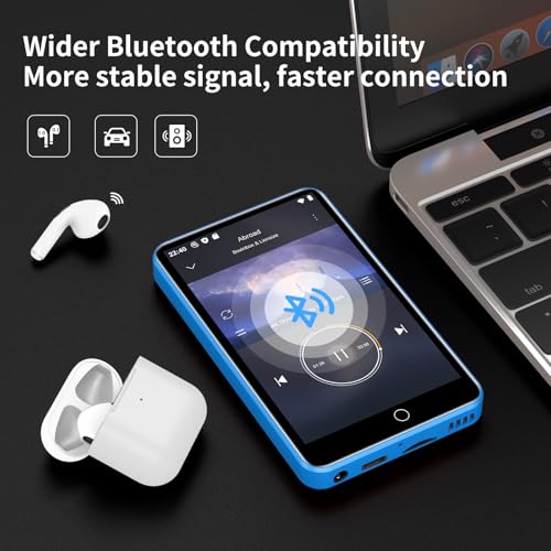 ZAQE 4Inch M505 Pro 80GB Touch Screen Bluetooth 5.0 FM Radio MP3 Player