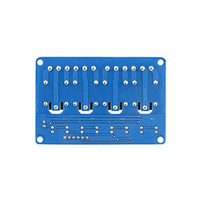 SunFounder 4-Channel Relay Module 5V DC PCB Mounting