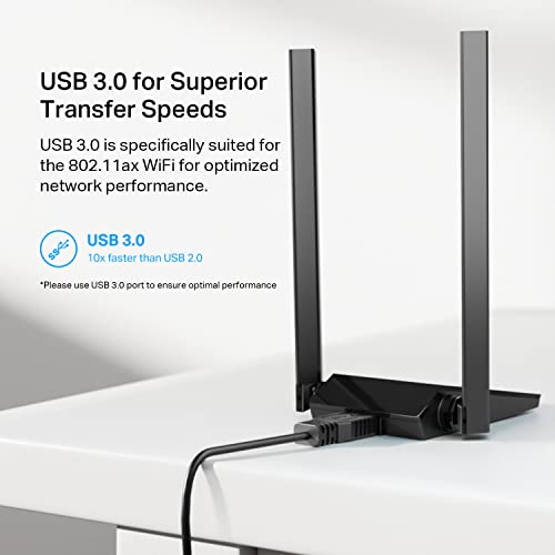 TP-Link 6.15" x 3.31" x 0.76" Archer TX20U Plus WiFi Adapter 1800 Mbps USB 2.0/3.0
