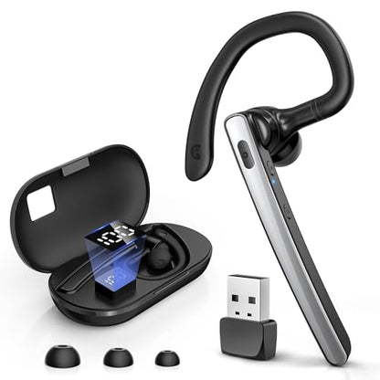 TERUNSOUl Bluetooth Headset Sp1 V5.3 Adaptive Noise Cancellation Wireless Earpiece